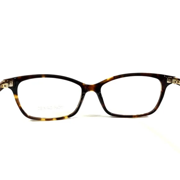 Tom Davies Eyeglasses Frames TD727 Col. 1624 Tortoise Cat Eye Full Rim 52-15-135 - Picture 7 of 12